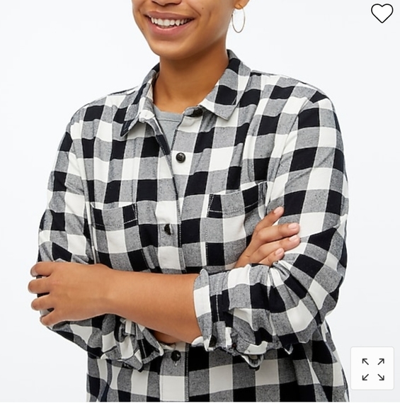 đź–¤J Crew Factoryđź–¤Flannel shirt jacket - Picture 12 of 13